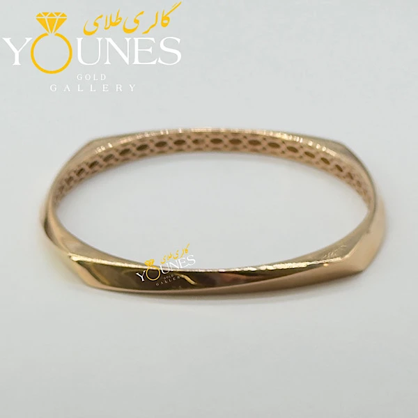 تصویر دوم النگو طلا آینه ای هاله